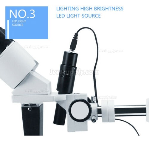 Veterinary Surgical Operation Microscope With 5W LED (Clip On Table)